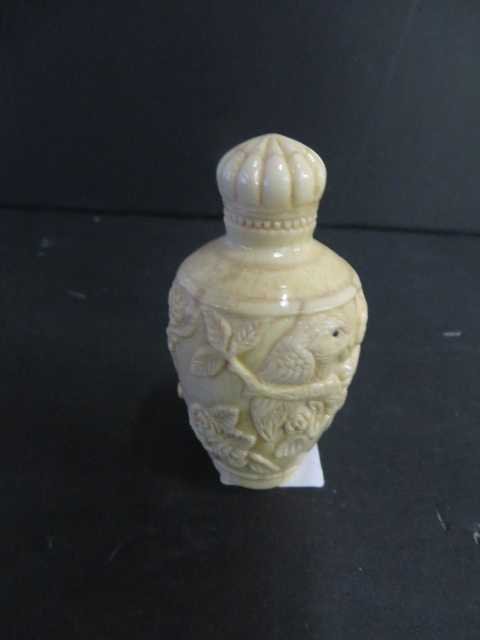 Antique Carved Oriental Snuff Bottle (1 of 1)