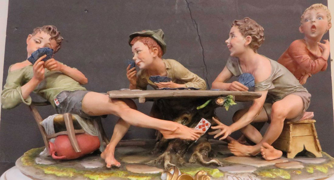 European Porcelain Grouping "The Cheaters" (1 of 2)