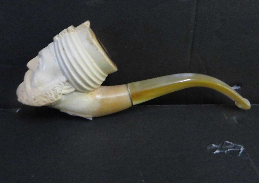 Meerschaum Pipe.  Figural Man's Head (1 of 1)