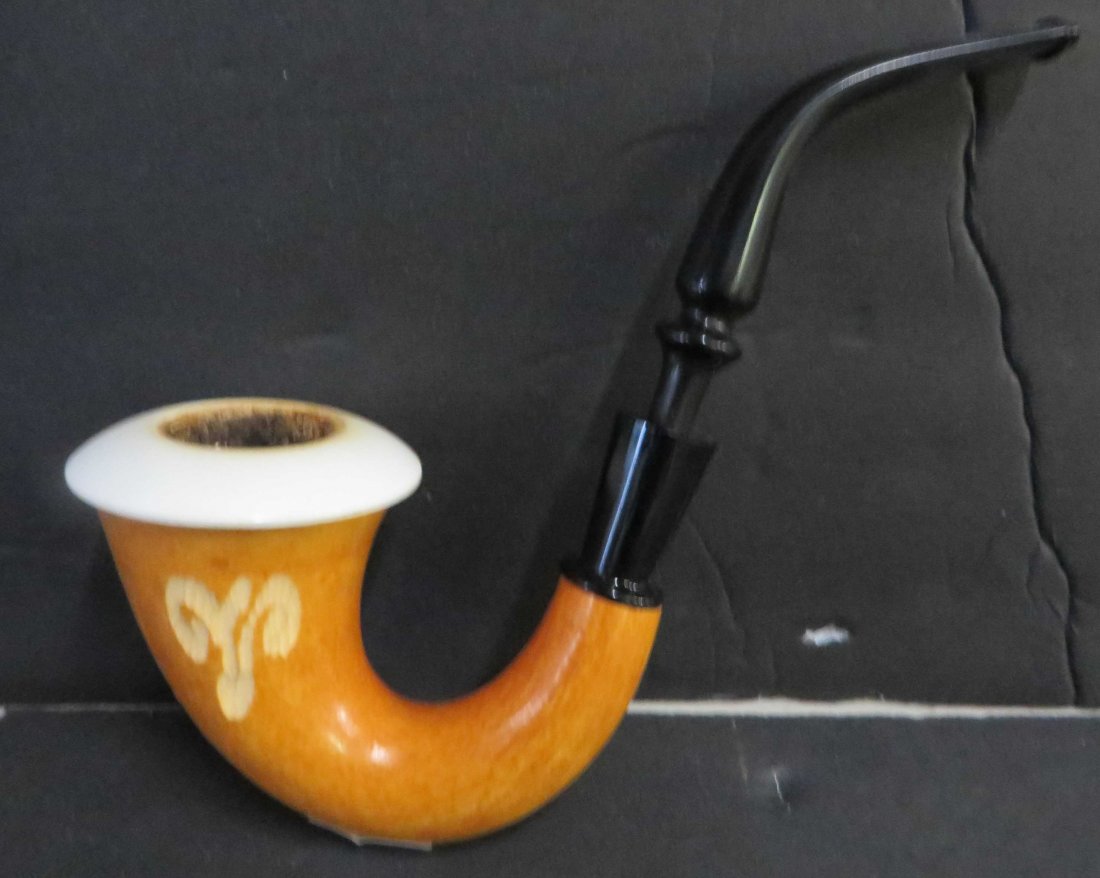 Meerschaum Pipe.  Carved Decorations (1 of 1)