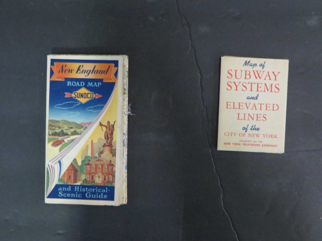 Advertising Sunoco Map and NY Subway Guide (1 of 3)