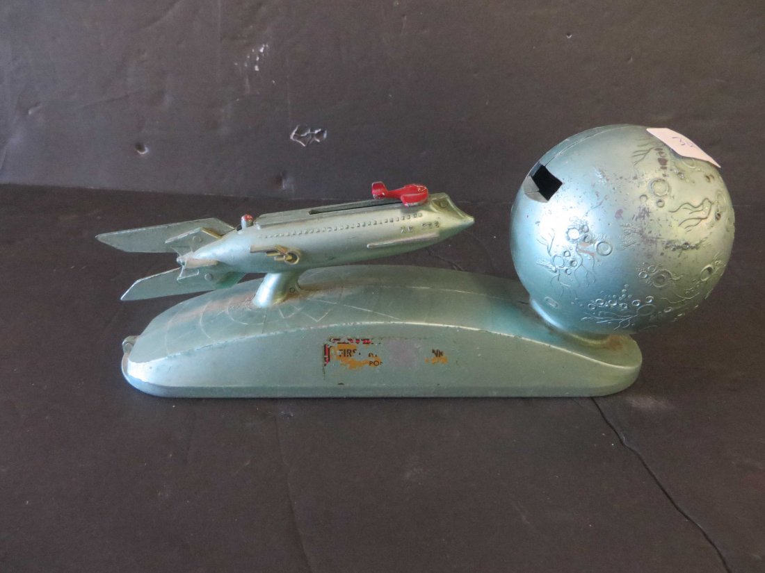 Rocket Ship  Mechanical Bank (1 of 2)