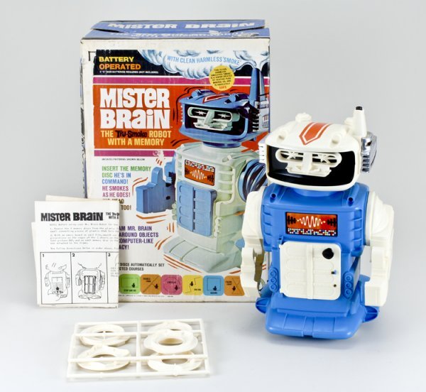 Mister Brain Robot Toy C. 1970 (1 of 1)