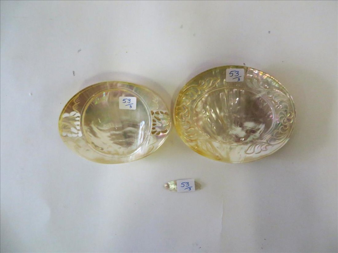 Mother of Pearl Shell Trays (2) (1 of 1)