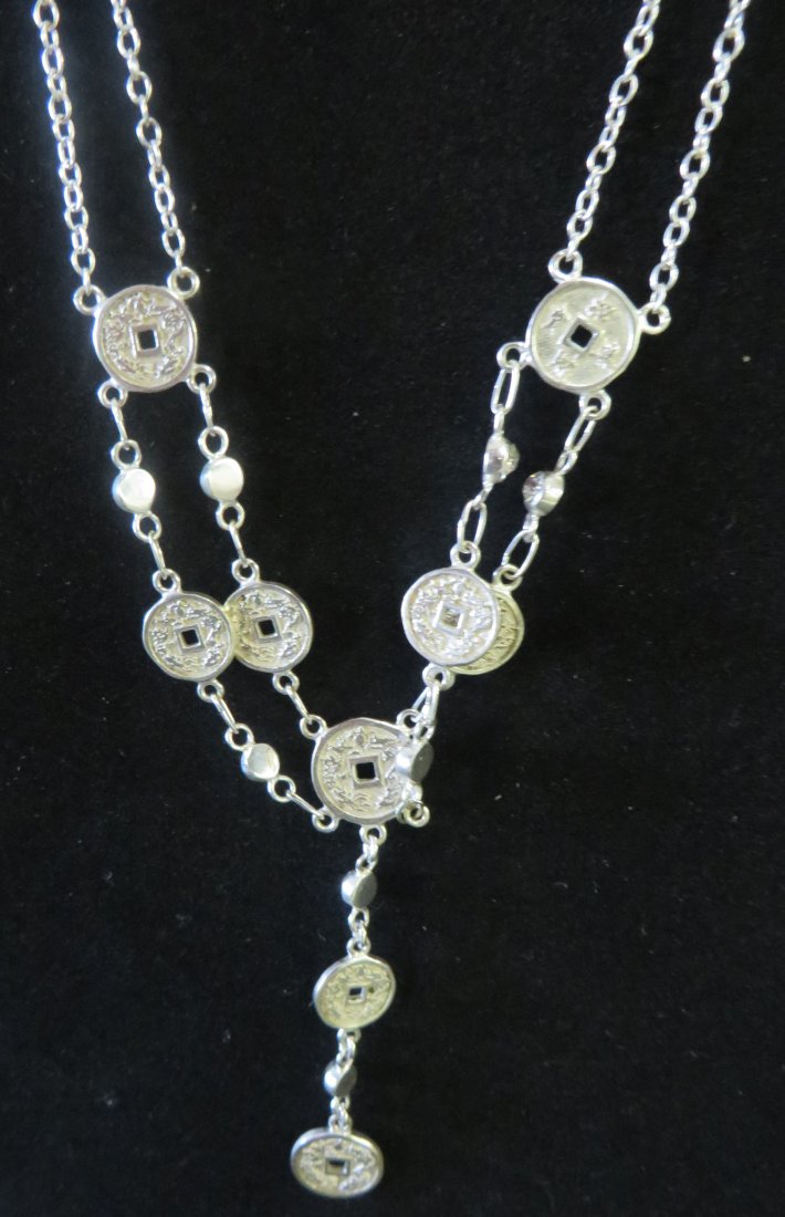 Japanese Coin Sterling Necklace (1 of 2)