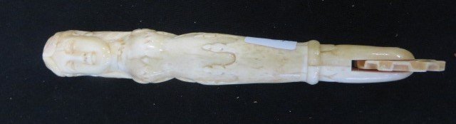 Carved Figural Nautical Pie Crimper (1 of 2)