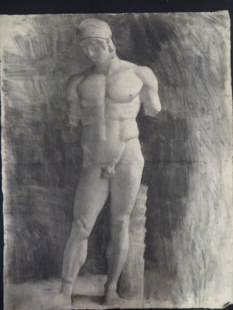 Ecole Des Beaux Arts: Cast Drawing: 24"H. x 19"W.