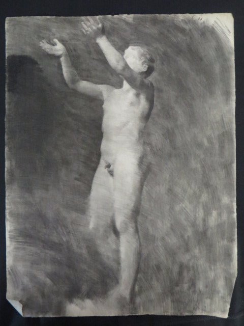 Ecole Des Beaux Arts: Cast Drawing: 24"H. x 18 1/2"W.