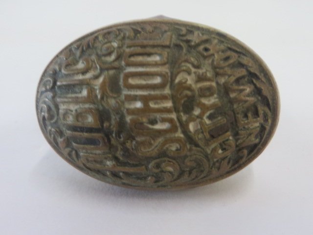 Brass Public Schools NY Door Knob (1 of 1)