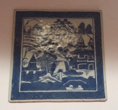 Canton Porcelain Tile C. 1830 (1 of 5)