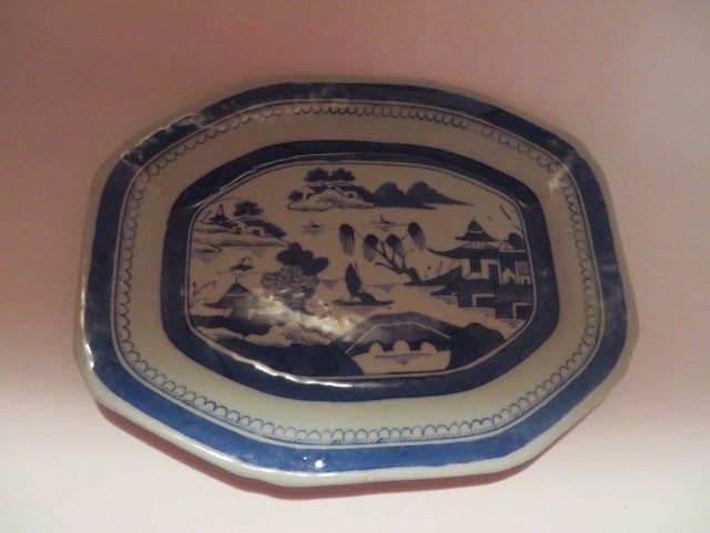 Canton Cut Corner Bowl C. 1825 (1 of 2)