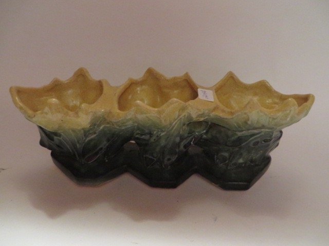 McCoy triple Planter Signed (1 of 4)