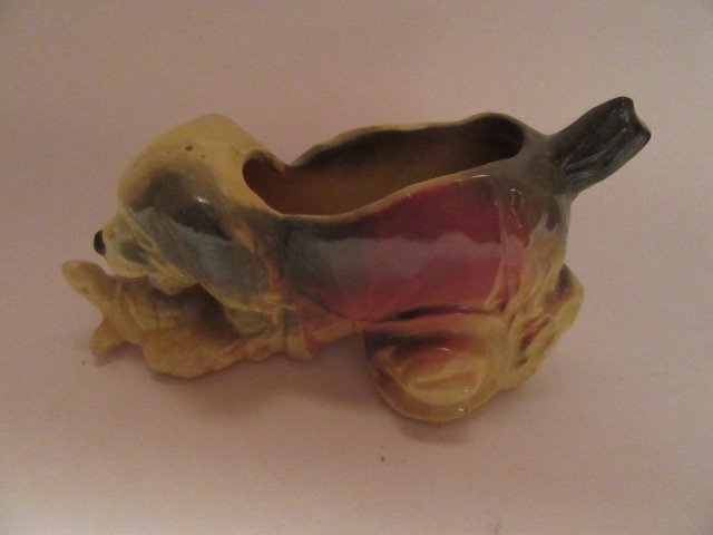 McCoy Dog With Turtle Planter (1 of 5)
