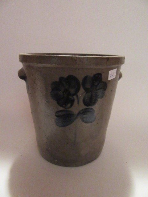 Stoneware Blue Decorated Crock (1 of 7)
