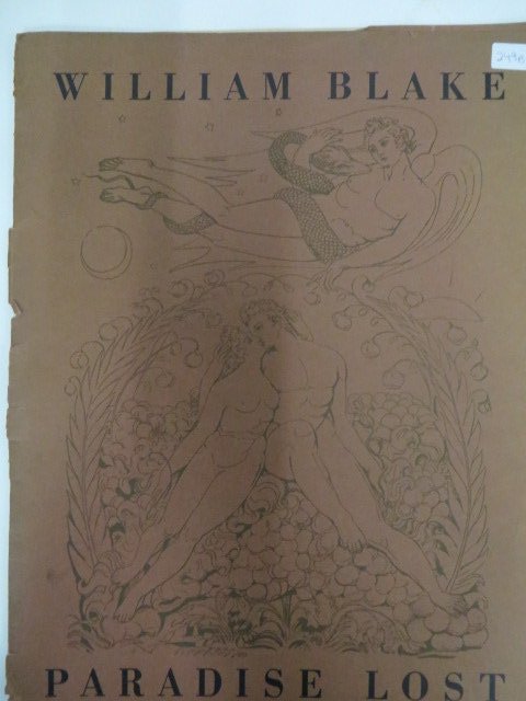 William Blake Paradise Lost Portfolio: AnAmerican Studio Book published by Studio Publications, London and NY 1947. 13 "H x 10 1/4"W