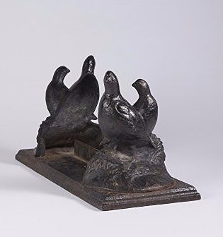 Cast Iron Boot Scraper. Birds: 8"H. x 7"D. x 15 1/2"L.