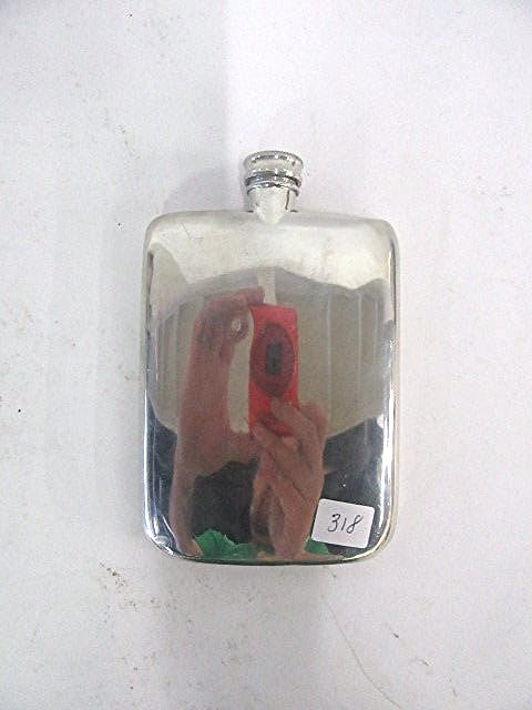 Brooks Bros. Flask: Marked Made in England for Brooks Brothers Est. 1818 80 ZC. (dent at top)
