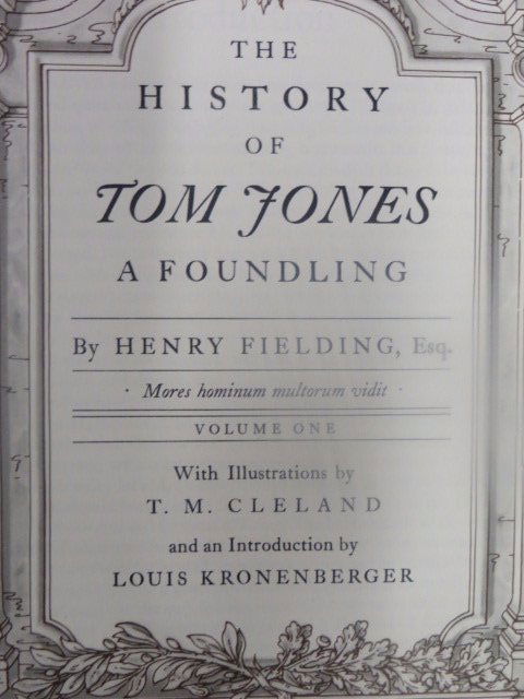 Fielding. Henry. History of Tom Jones. 1952 (1 of 5)