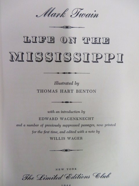 Twain. Life on the Mississippi. 1944. Benton Sgd. (1 of 5)