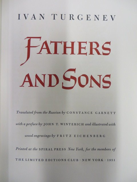 Turgenev, Ivan. Fathers and Sons. 1951 (1 of 4)