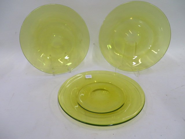 Vaseline Glass Plates (3) (1 of 2)