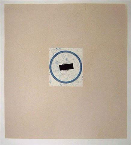 Michael Young. Etching & Collage. Signed: Michael Young. " The Impossibility of Perpetual Motion" . Original etching and collage. Hand signed and numbered by the artist. Edition number 31/35. Produced in 1990. Excellent Condition. Paper size