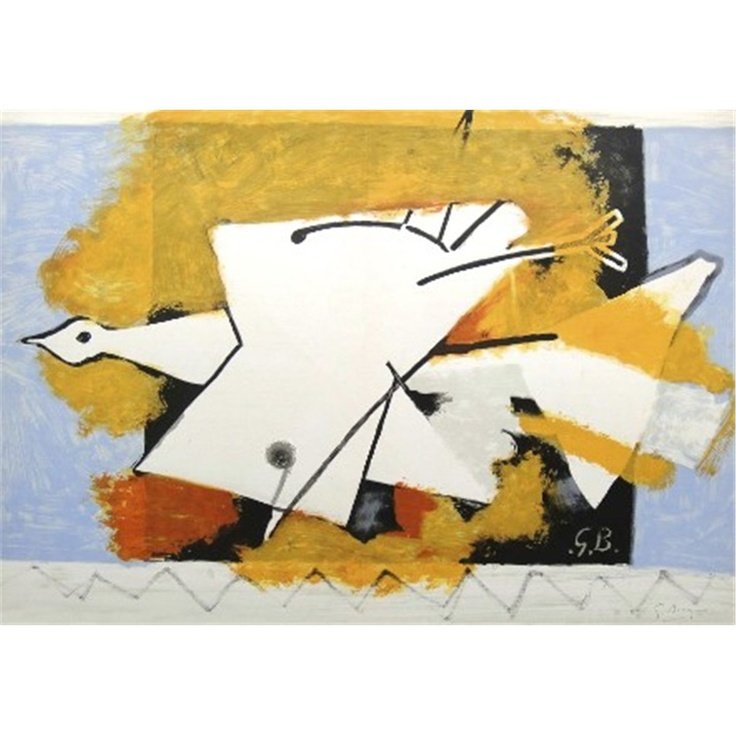 Georges Braque. Hand Colored Litho. Signed (1 of 1)