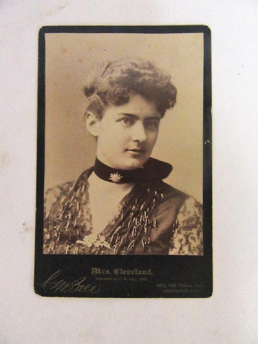 C. M. Bell, Cabinet Card. Mrs. Cleveland (1 of 2)