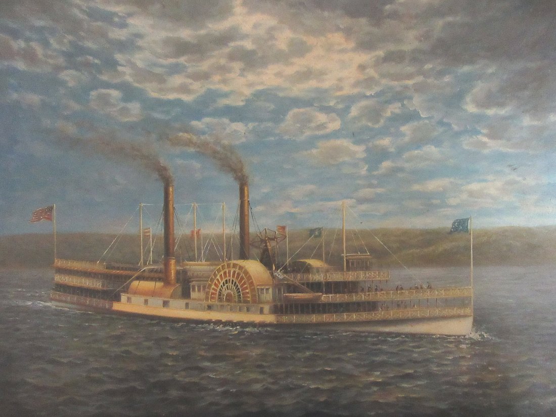 Attr. to James Bard. Oil on Copper (1 of 2)