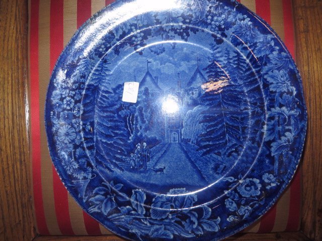 Staffordshire Historical  Blue Plate (1 of 2)