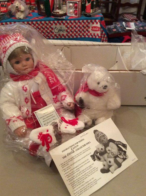 Danbury Mint Coca Cola Caitlin Doll: Coca Cola Doll. Please Review Shipping Terms PRIOR to bidding