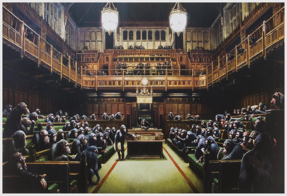 δ Banksy (b.1974) (after)  Monkey Parliament (1 of 1)