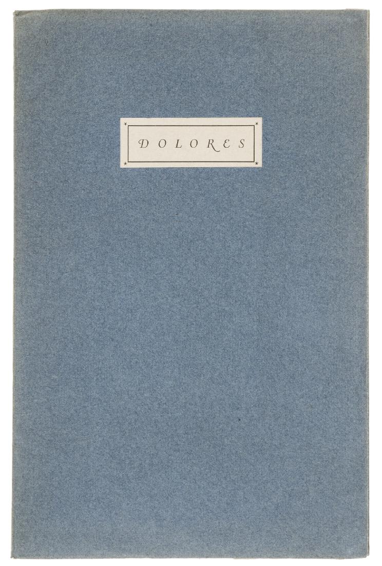 Buckland Wright (John).- Swinburne (Algernon Charles),: Buckland Wright (John).- Swinburne (Algernon Charles) Dolores, first edition, [one of 50 copies on Japon ancien], 11 wood-engraved illustrations by John Buckland Wright, this copy signed by the artist