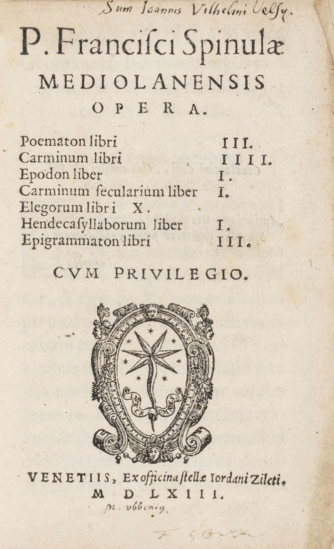 Spinula (Publio Francesco) Opera, Venice, Giordano (1 of 1)