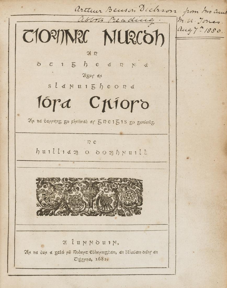 Bible, Irish.- Tiomna Nuadh, second edition of the New (1 of 2)