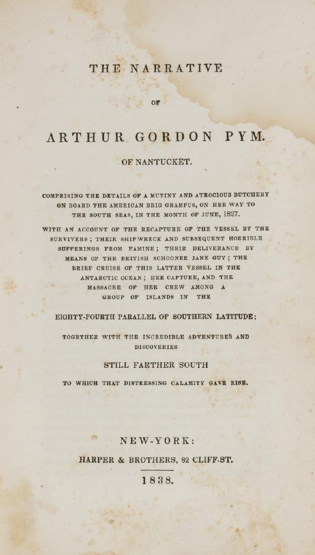 Poe (Edgar Allan) The Narrative of Arthur Gordon Pym of (1 of 1)
