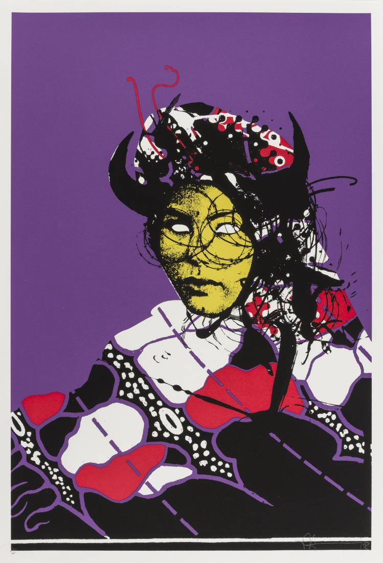 δ Paul Insect (b.1971) Wire Views (Special): δ Paul Insect (b.1971)Wire Views (Special)Screenprint in colours, signed in pencil, numbered from the edition of 40, printed and published by Pictures on Walls, with their blindstamp, also with t