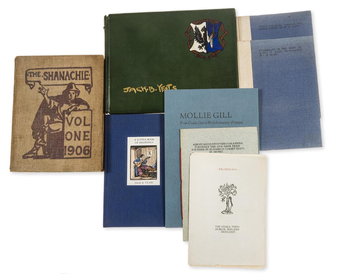 Cuala Press and Jack Yeats.- The Shanachie An: Cuala Press and Jack Yeats.- The Shanachie An Illustrated Irish Miscellany, vol.1 only (of 2), illustrations, scattered spotting, original pictorial buckram, spine browned, spine fayed, Dublin, 1906 &