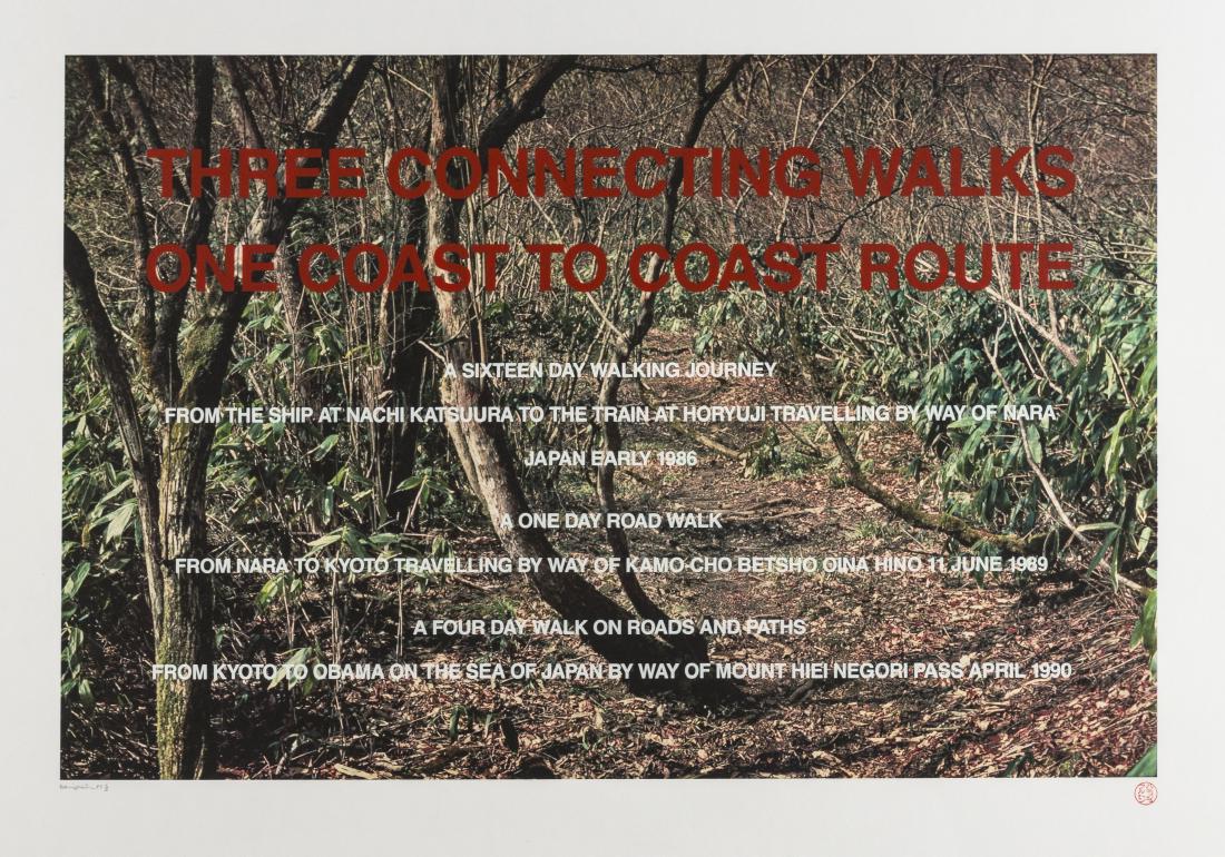 δ Hamish Fulton (b.1946)  Three Connecting Walks (1 of 1)