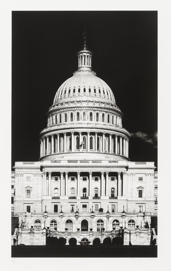 Robert Longo (b.1953) Untitled (Capitol Detail): Robert Longo (b.1953)Untitled (Capitol Detail)Ditone print, 2017, signed, dated and numbered from the edition of 30 in pencil, on Hahnemühle Photo Rag Ultra Smooth paper, with full margins, sheet