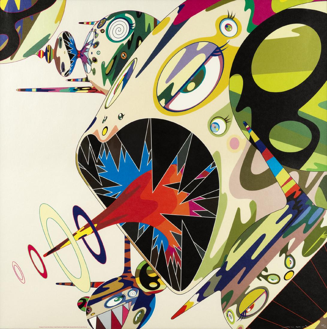 Takashi Murakami (b.1962) Homage to Francis Bacon: Takashi Murakami (b.1962)Homage to Francis Bacon (Study of George Dyer); Homage to Francis Bacon (Study of Isabel Rawsthorne)Two screenprints in colours, 2003, each signed and numbered from the editio