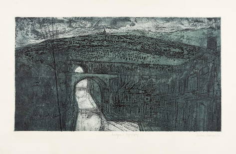 &#948; Norman Ackroyd (b.1938)   Malignant Topography: NO RESERVE &#948; Norman Ackroyd (b.1938) Malignant TopographyEtching with aquatint in colours, 1962, signed, dated and titled in pencil, a proof aside from the edition of 20, with margins, plate 660