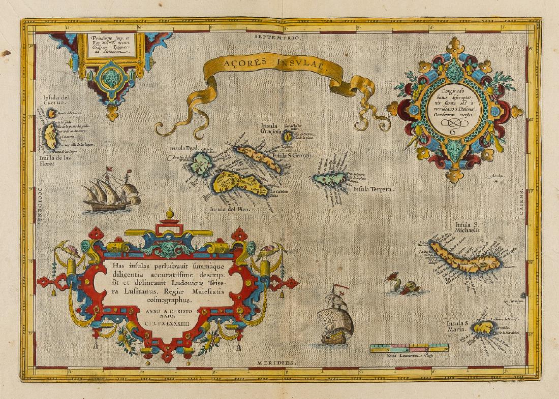 Azores Islands.- Ortelius (Abraham) Açores (1 of 1)