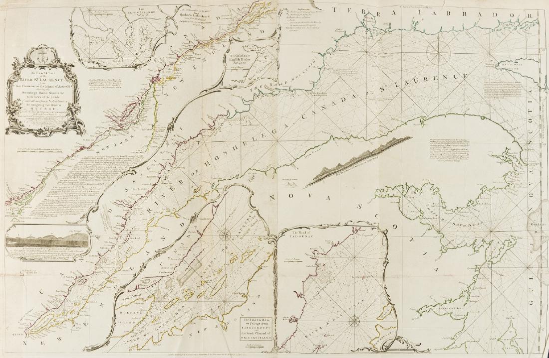 Canada.- Jefferys (Thomas) An Exact Chart of the River (1 of 1)