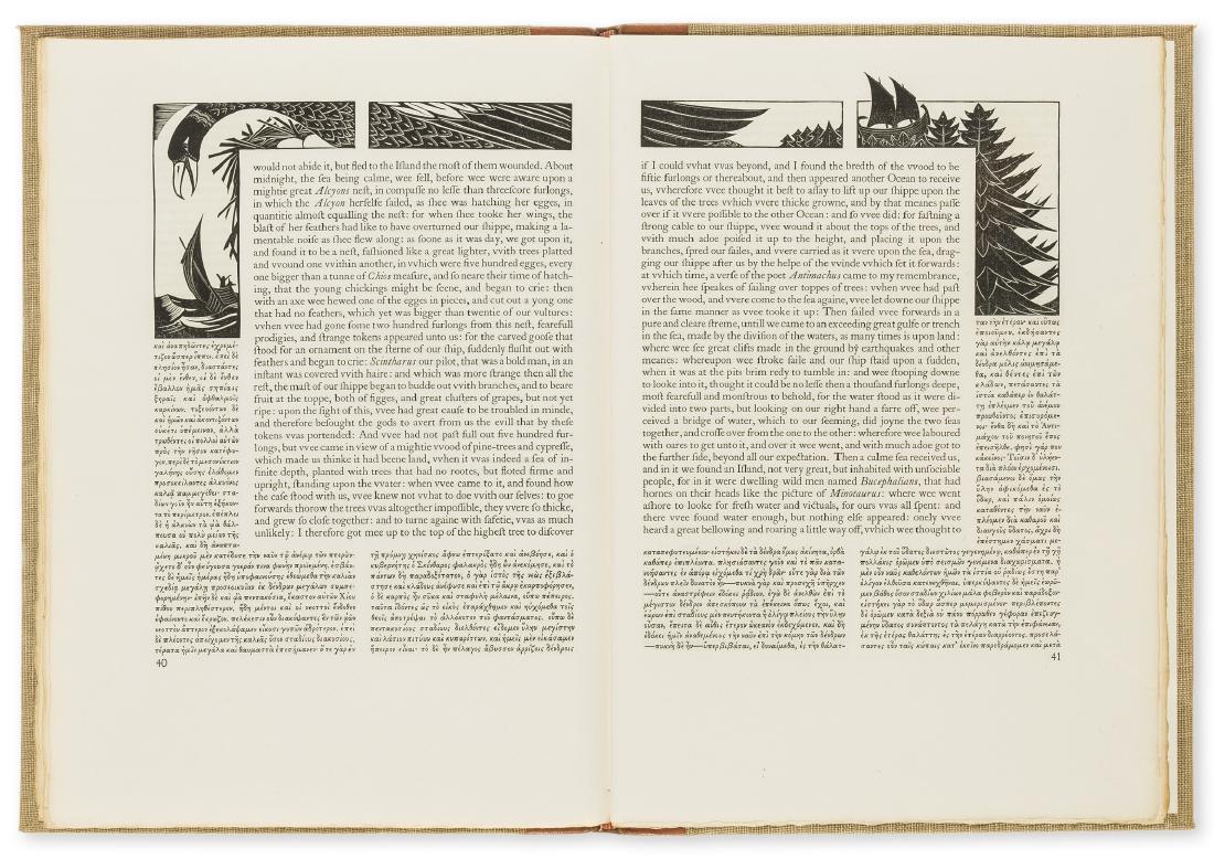 Golden Cockerel Press.- Lucian of Samosata () The True: Golden Cockerel Press.- Lucian, of Samosata. The True History of Lucian the Samosatenian, translated by Francis Hickes, number 13 of 275 copies, text in English and Greek, wood-engraved illustrations