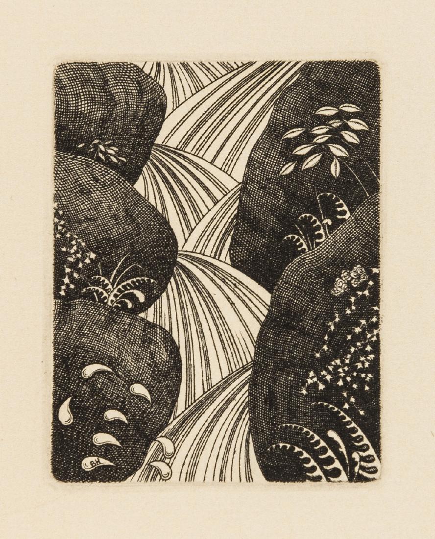 Jefferies (Richard) & others., Sun, Sea & Earth, number: Jefferies (Richard) & others. Sun, Sea & Earth, number 35 of 125 copies, copper-engravings by Brian Hanscomb, original wrappers sewn in Japanese style, slip-case, Andoversford, Whittington Press, 1989