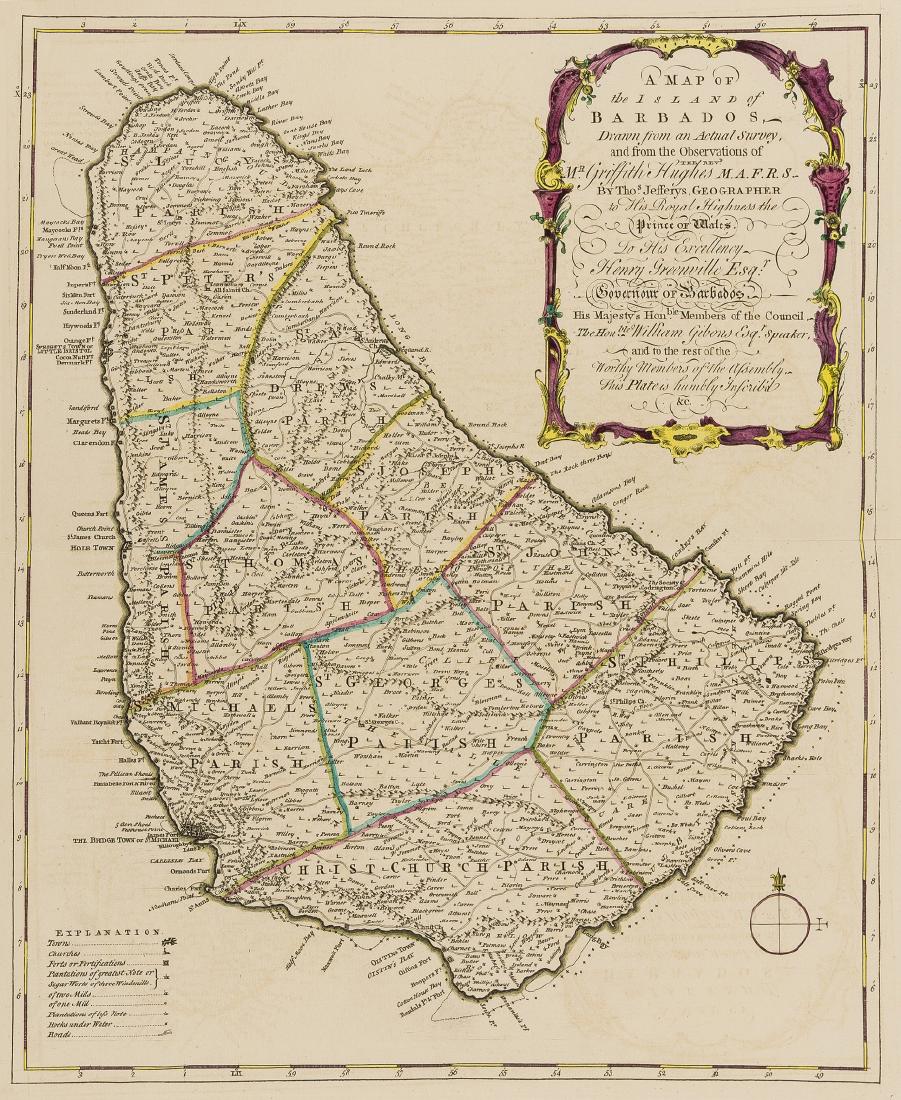 West Indies.- Barbados.- Jefferys (Thomas) A Map of the (1 of 1)