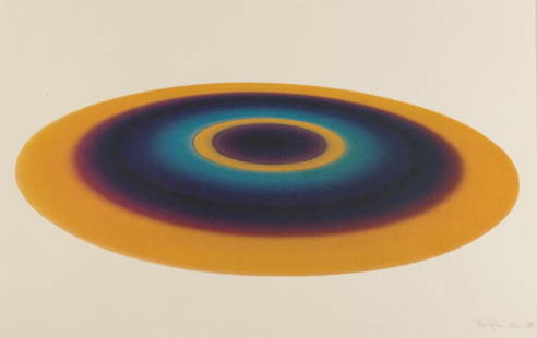 δ Peter Sedgley (b.1930) Untitled: δ Peter Sedgley (b.1930)UntitledScreenprint in colours, 1986, signed, dated and numbered from the edition of 150 in pencil, on Tumba Grafik wove paper, sheet 405 x 615mm (16 x 24 1/8in) (unframed