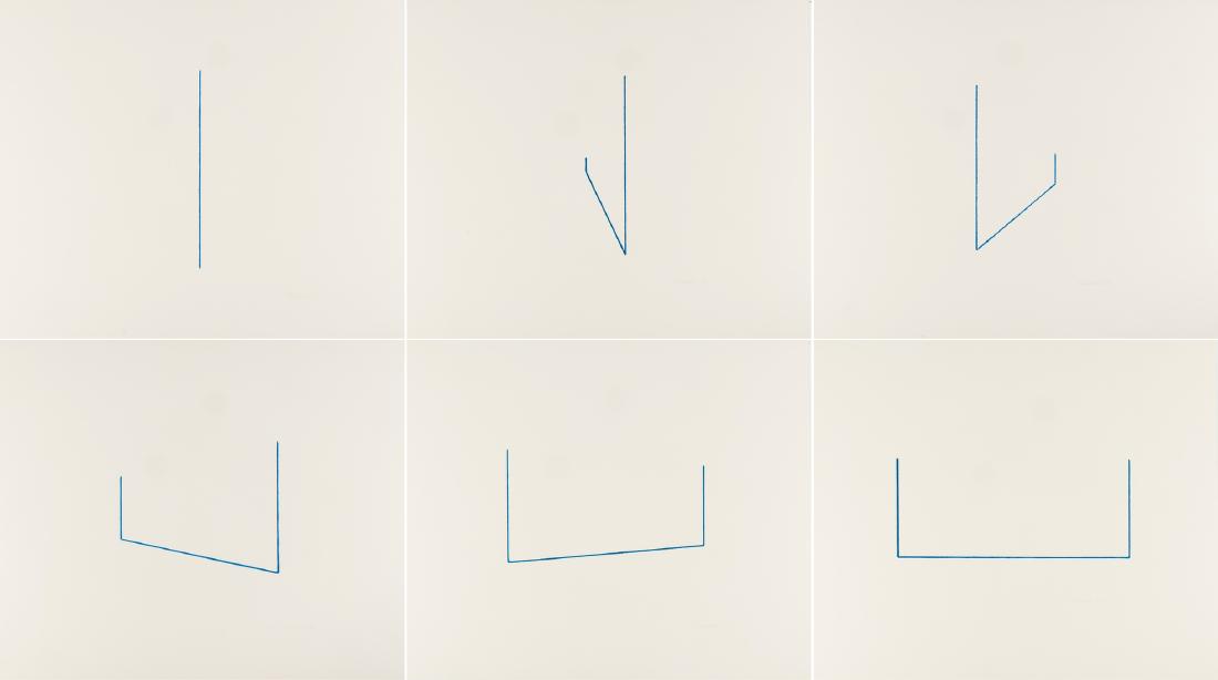 Fred Sandback (1943-2003)  Untitled (1 of 7)