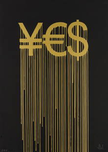 δ ZEVS (b.1977) Liquidated Yes: δ ZEVS (b.1977) Liquidated Yes Screenprint in colours, 2012, signed and numbered from the edition of 6 in pencil, one of six artist's proofs aside from the edition of 66, on wove paper, the full